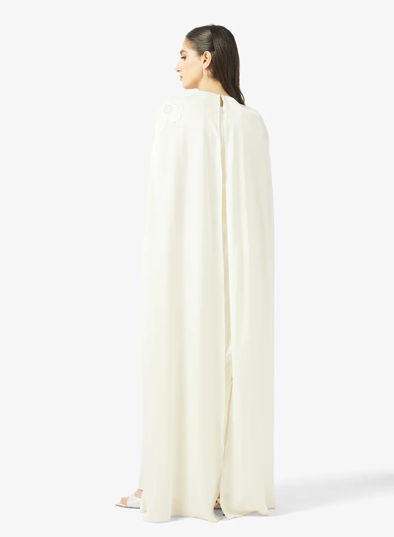 Golden Apple Slit Sleeves Maxi Dress